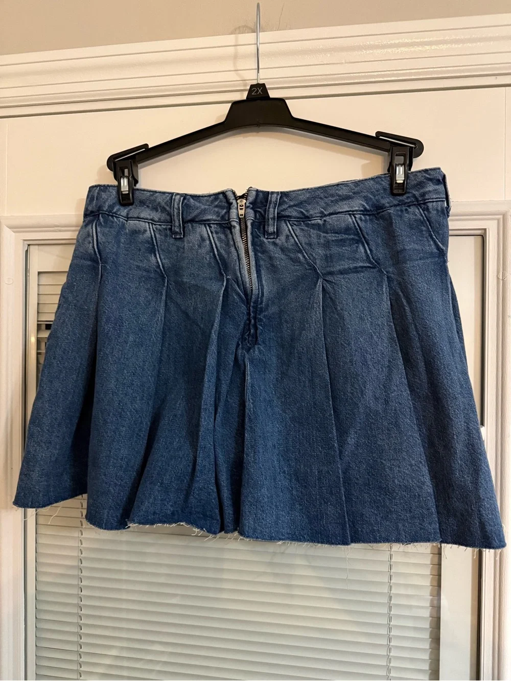 NWOT Anthropologie Pilcro Pleated Denim Skirt